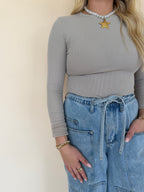 Ribbed Knit Top