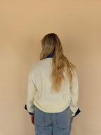 Collared Denim Sweater