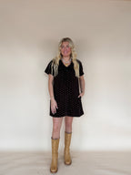 Polka Dot Corduroy Dress