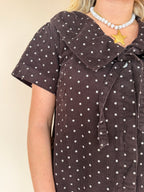 Polka Dot Corduroy Dress