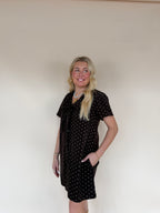 Polka Dot Corduroy Dress
