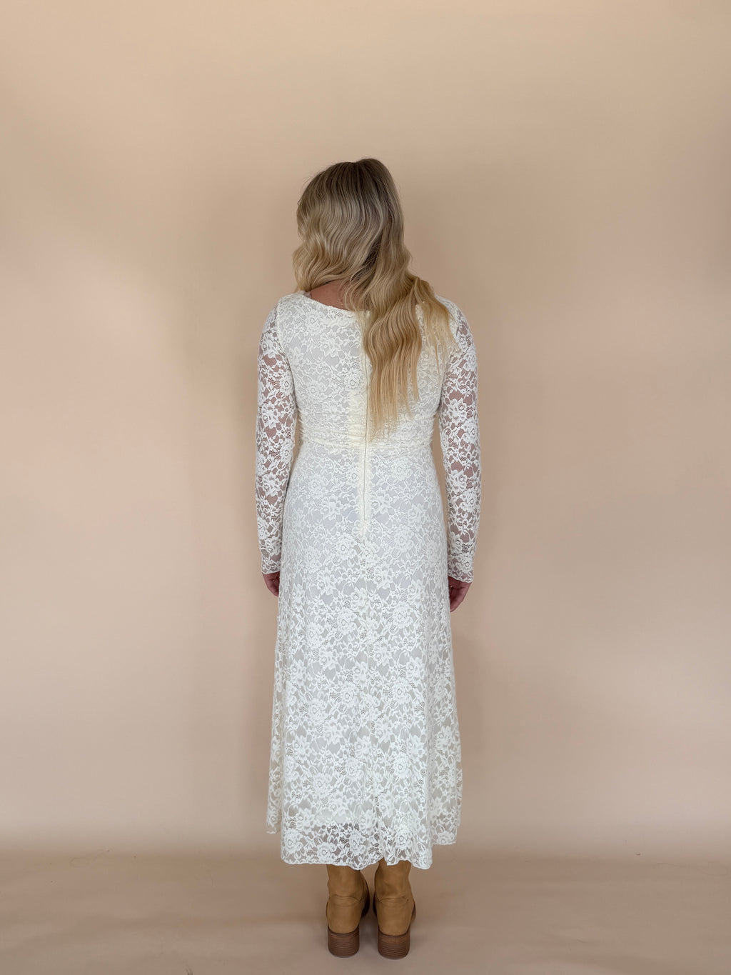 Lace Keyhole Maxi Dress