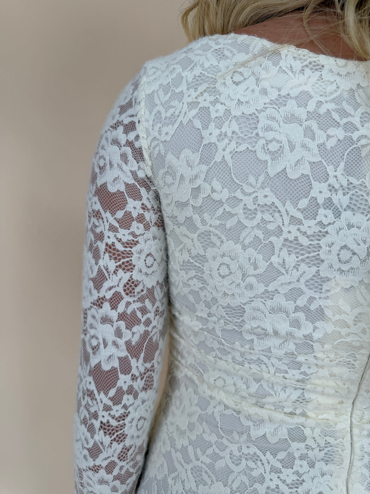 Lace Keyhole Maxi Dress
