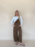 Mineral Washed Polka Dot Jumpsuit