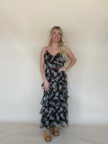 Floral Ruffle Maxi Dress