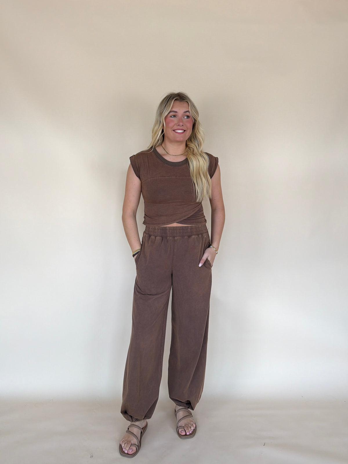 Short Sleeve Wrap Top