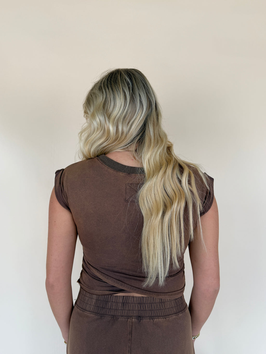 Short Sleeve Wrap Top