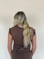 Short Sleeve Wrap Top