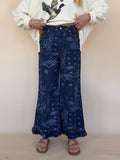 Paisley Printed Ruffle Hem Pants