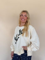 Stone Washed Duck Graphic Pullover
