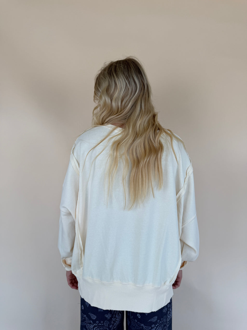 Stone Washed Duck Graphic Pullover