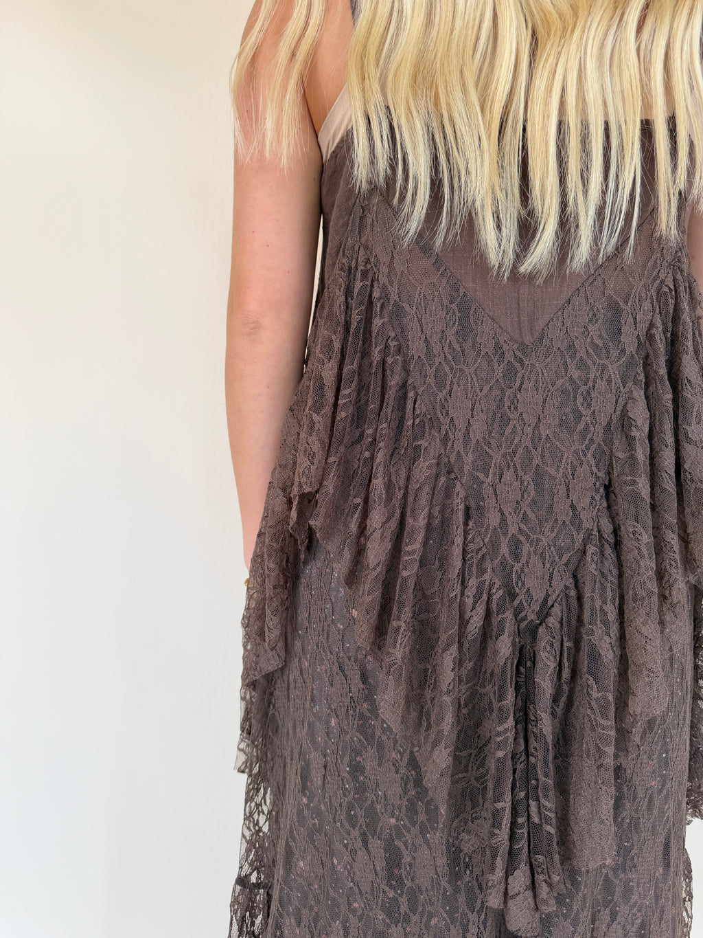 Ruffled Lace Maxi Cami