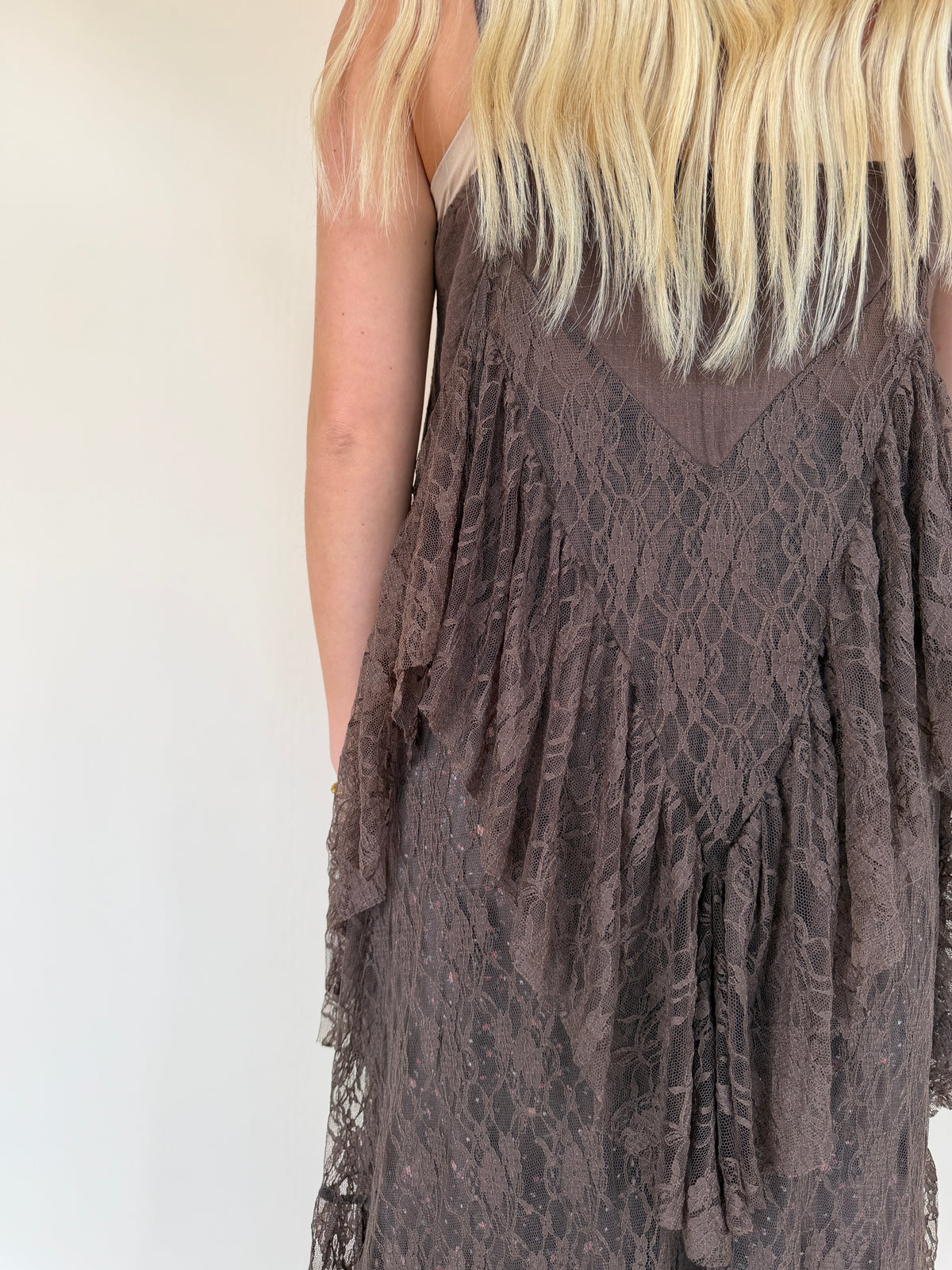 Ruffled Lace Maxi Cami