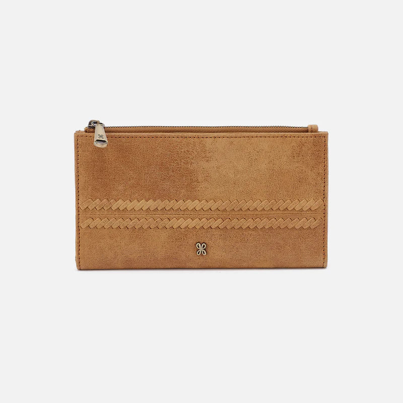 Jill Large Bifold Wallet - Buffed Leather | Whiskey