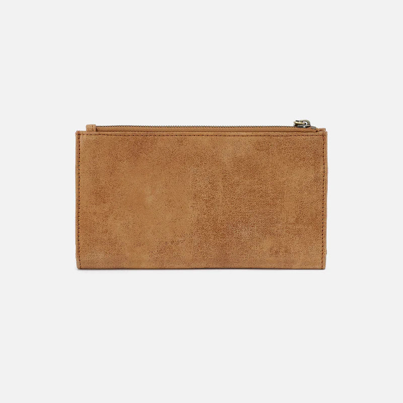 Jill Large Bifold Wallet - Buffed Leather | Whiskey