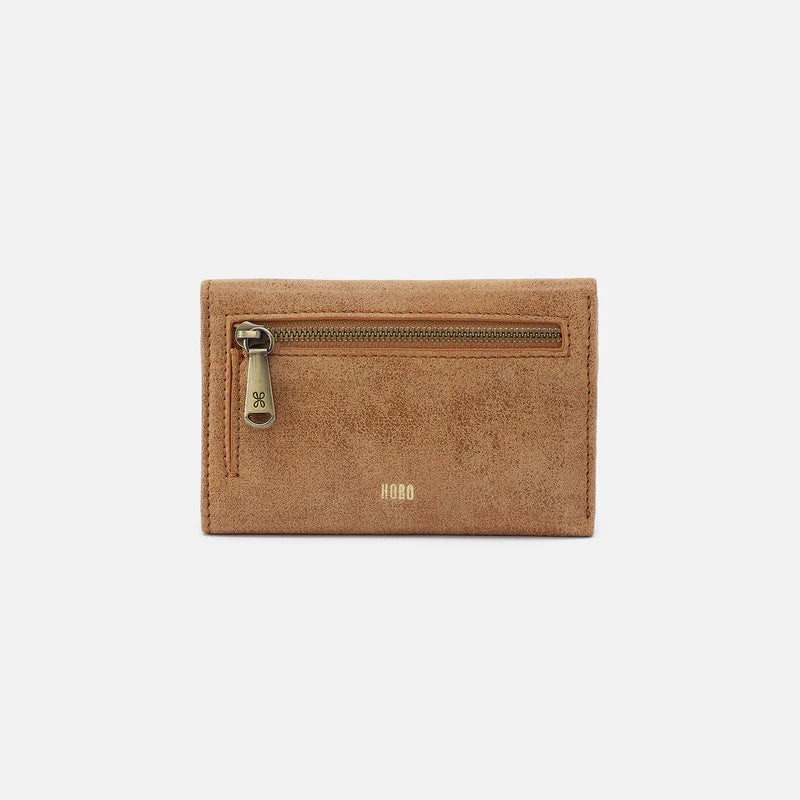 Jill Trifold Wallet - Buffed Leather | Whiskey