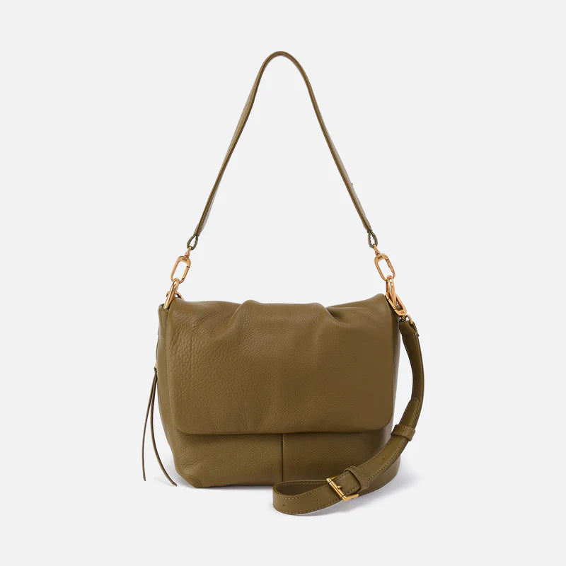 Harley Convertible Shoulder Bag - Pebbled Leather | Sunlit Sage