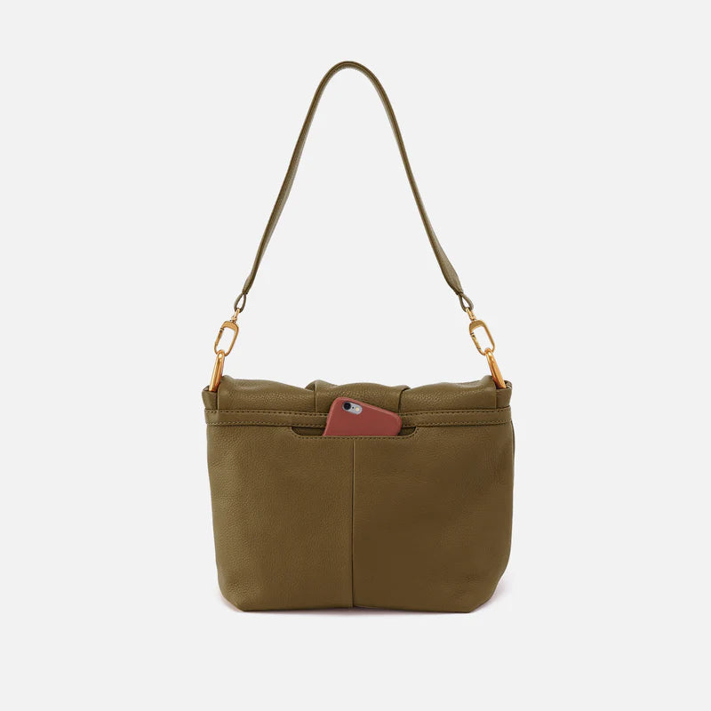 Harley Convertible Shoulder Bag - Pebbled Leather | Sunlit Sage