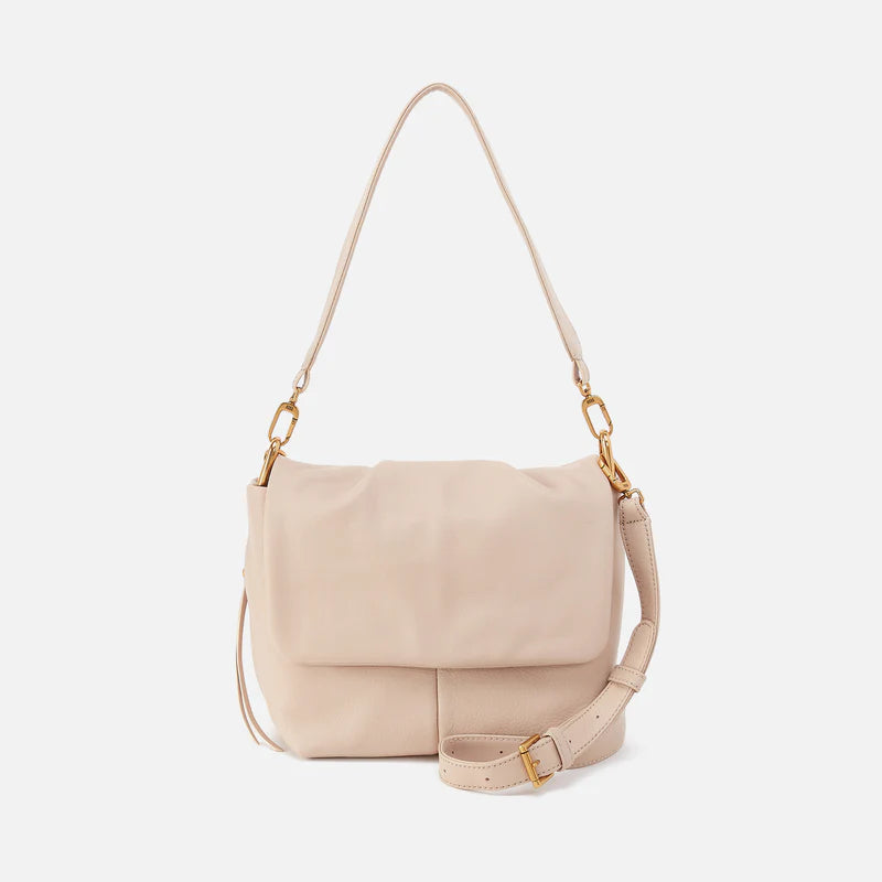 Harley Convertible Shoulder Bag - Pebbled Leather | Stonewash