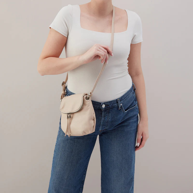 Fern Zip Flap Crossbody Stonewash