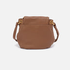 Fern Zip-Flap Crossbody - Pebbled Leather | Timber Brown