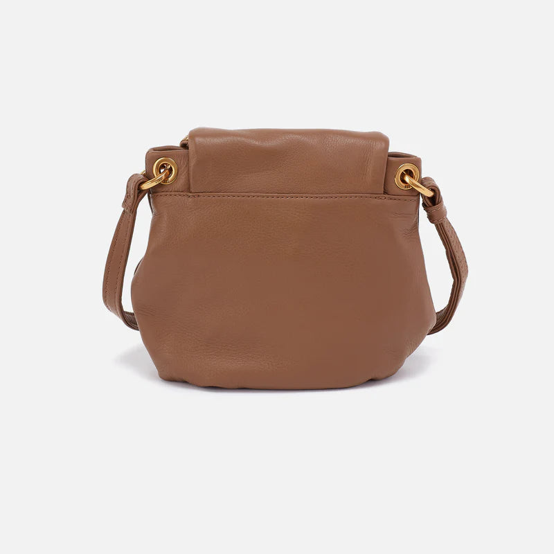 Fern Zip-Flap Crossbody - Pebbled Leather | Timber Brown