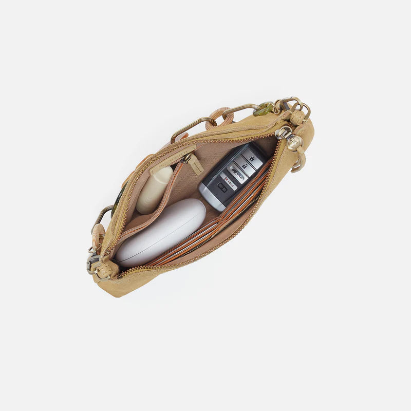 Darcy Crossbody With Charm - Suede Leather | Twilight Fern