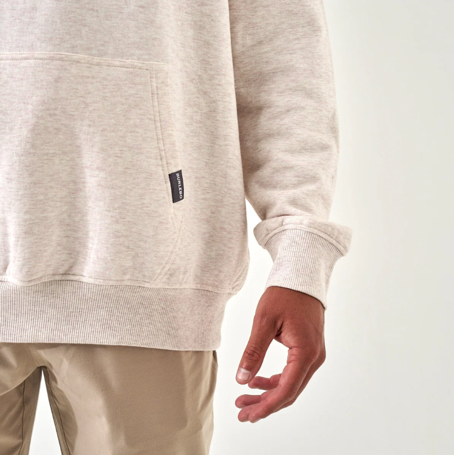 Fleece Hoodie - Whitetail Deer - Heather Oatmeal