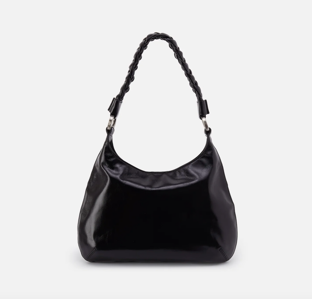 Madison Shoulder - Polished Leather | Black