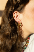 Ebby Hoop Earrings - Pearl