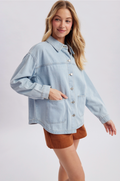 Denim Button-Up Jacket