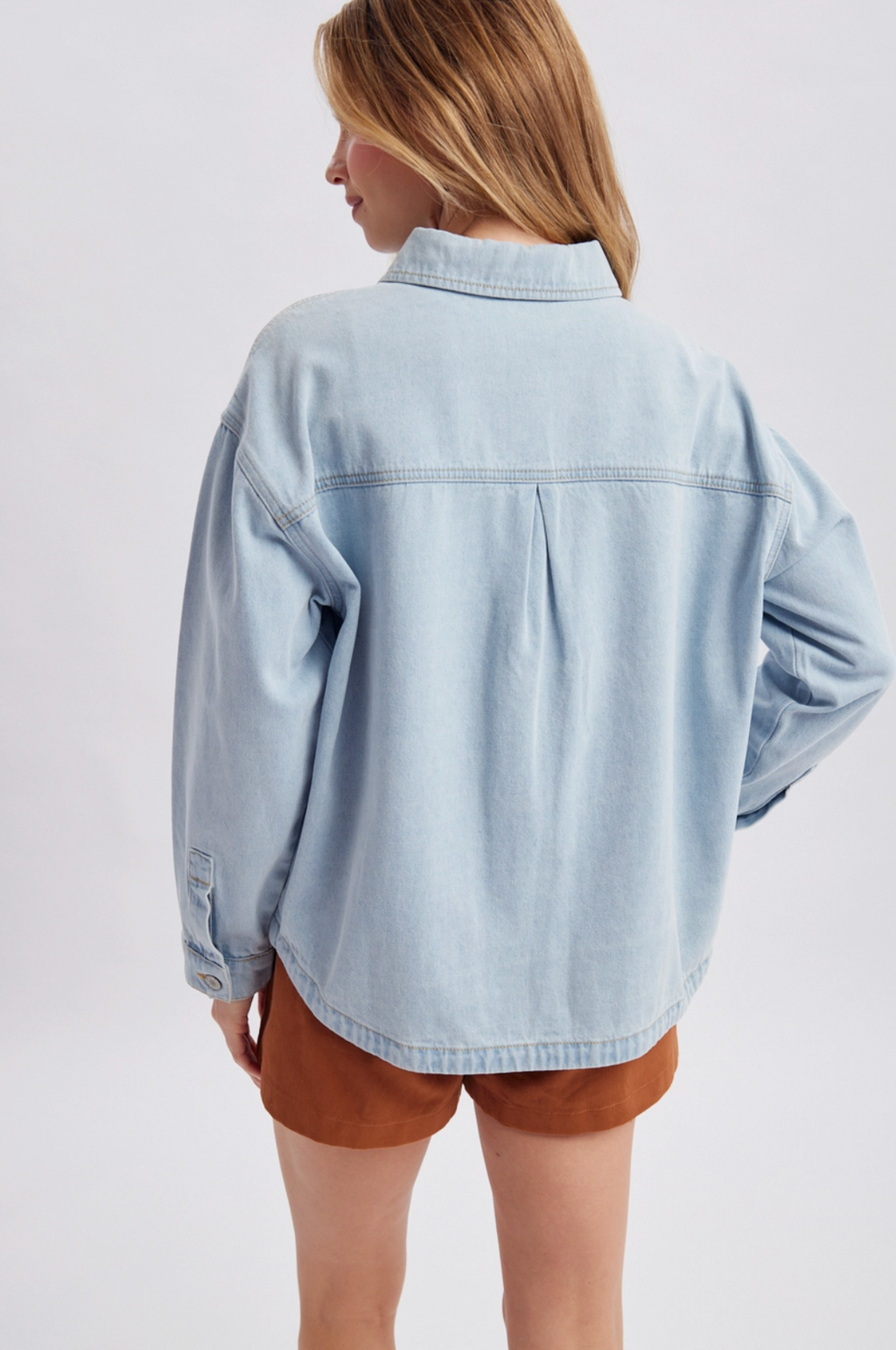Denim Button-Up Jacket