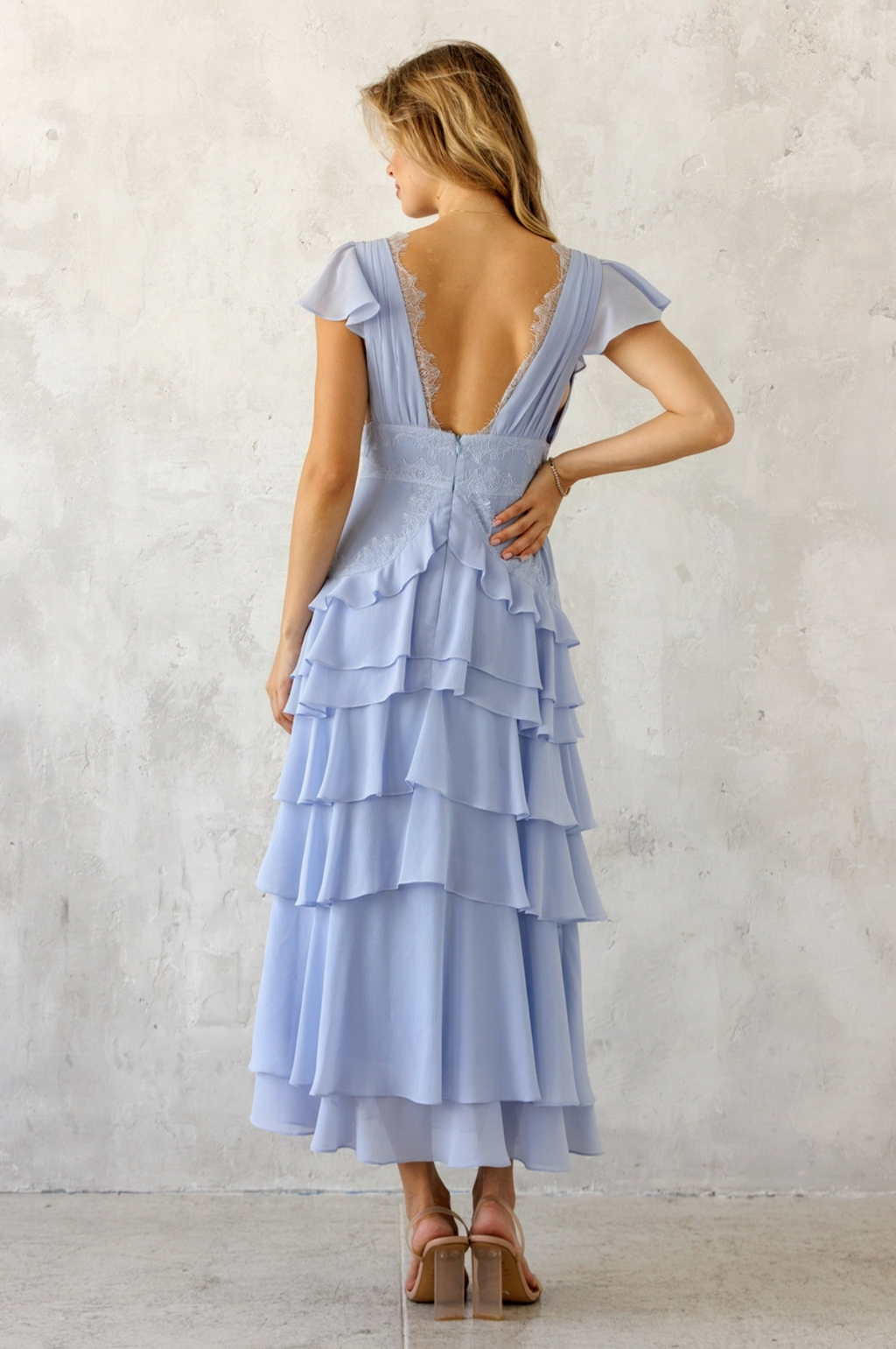Tiered Ruffle Maxi Dress