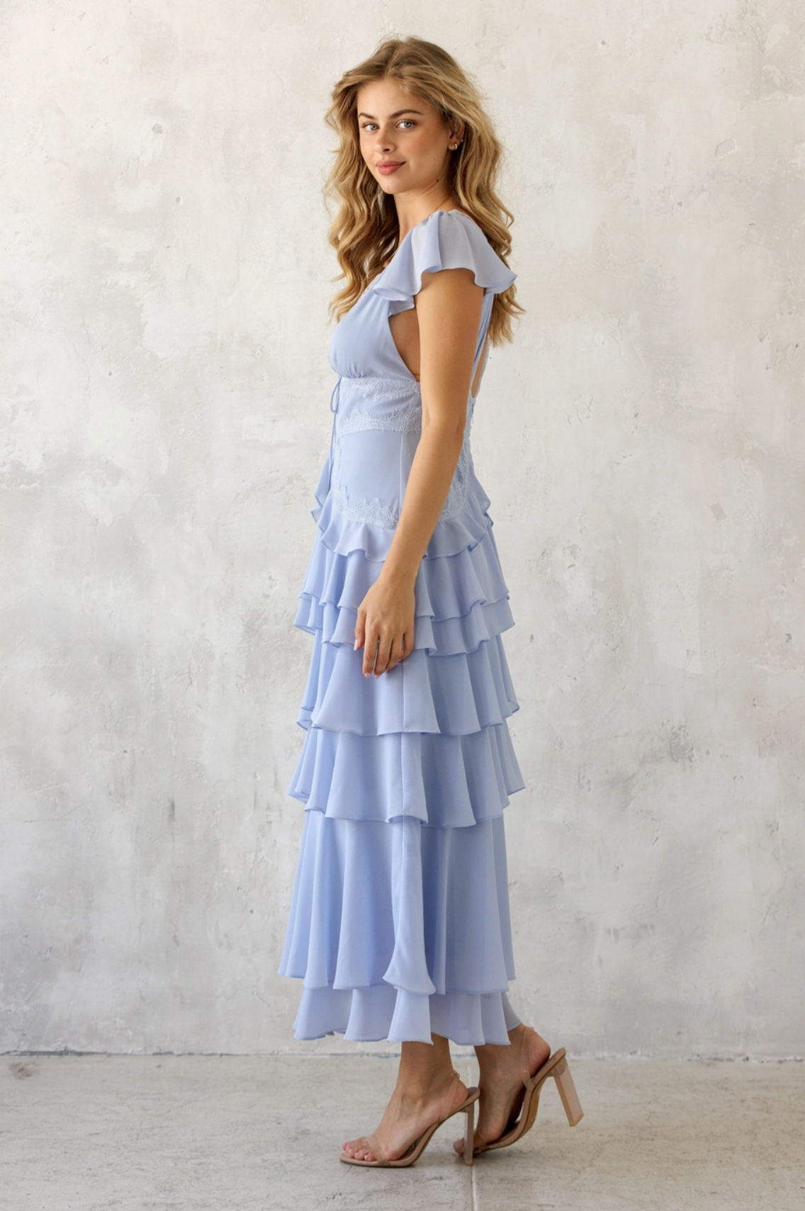 Tiered Ruffle Maxi Dress