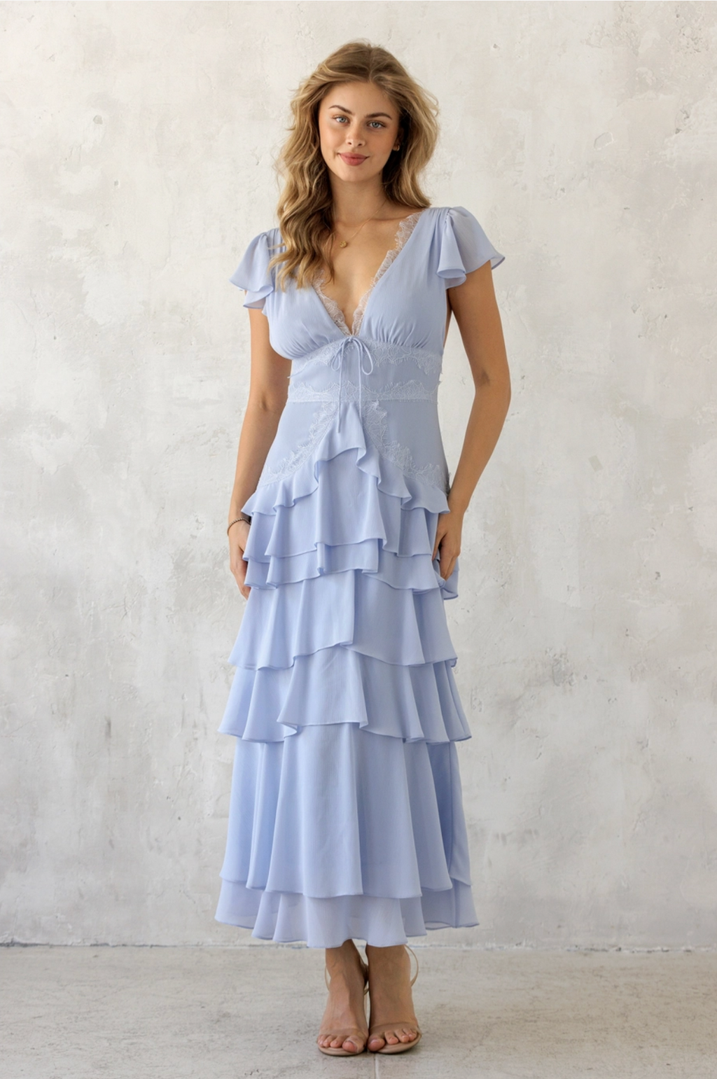 Tiered Ruffle Maxi Dress