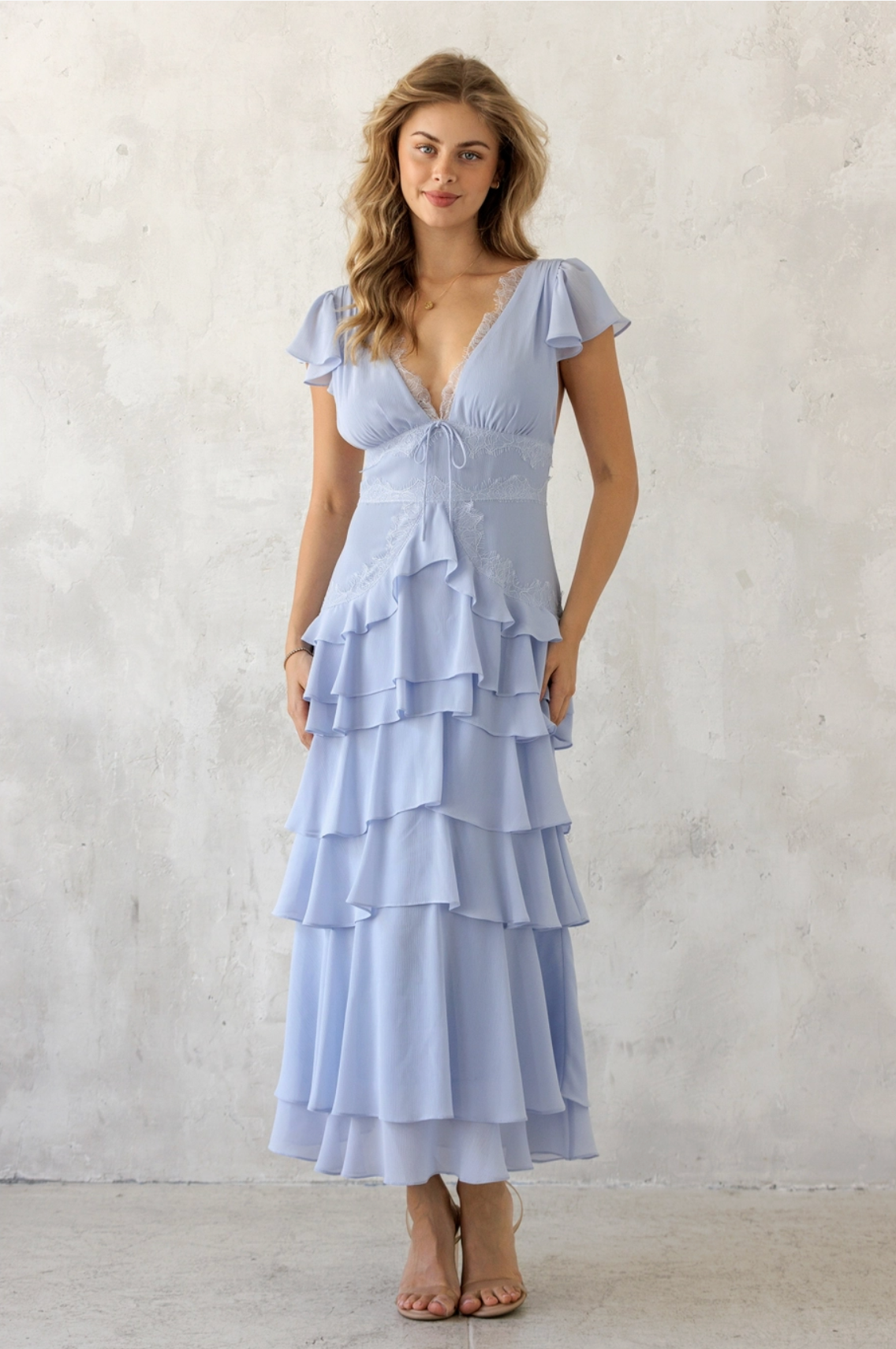 Tiered Ruffle Maxi Dress