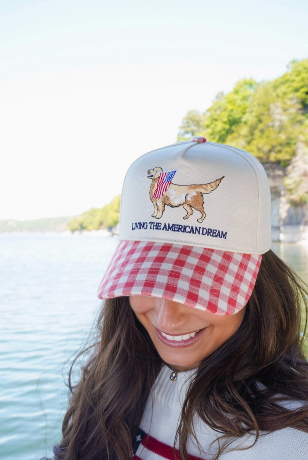 Living the American Dream - Gingham Hat
