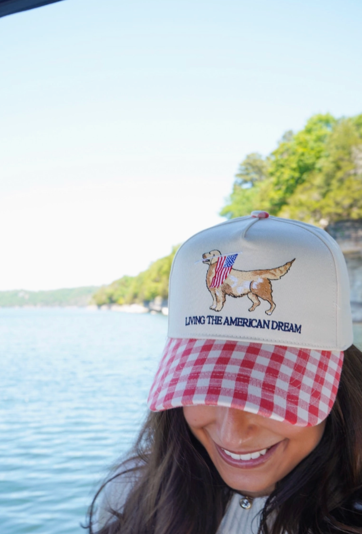 Living the American Dream - Gingham Hat