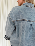Denim Jacket with Square Pockets