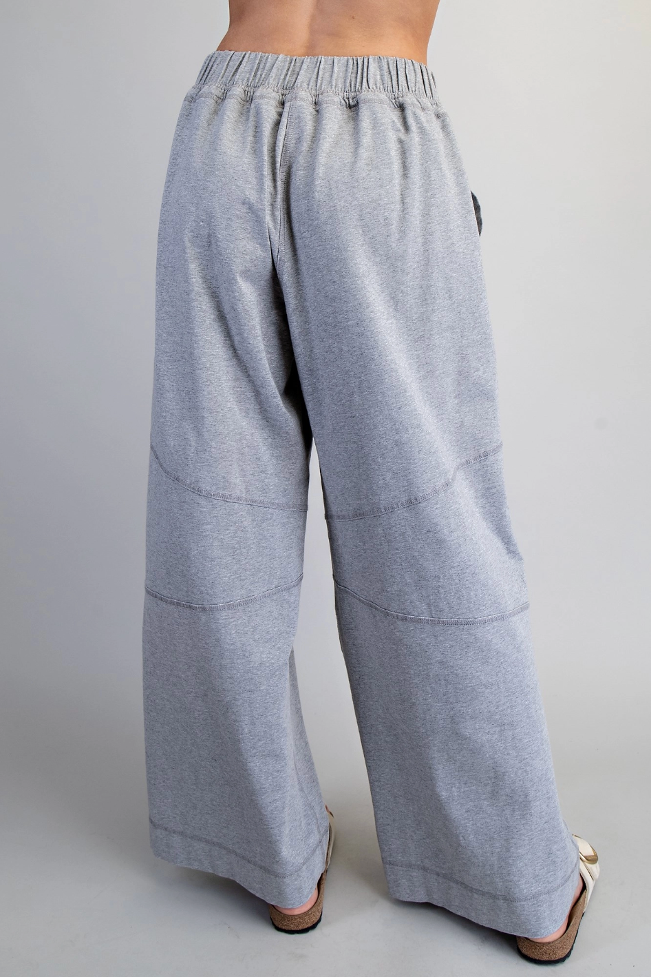 Exposed Seam Wide Leg Pants