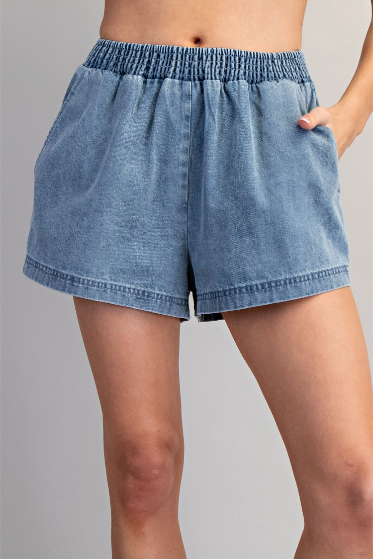 Elastic Waist Shorts