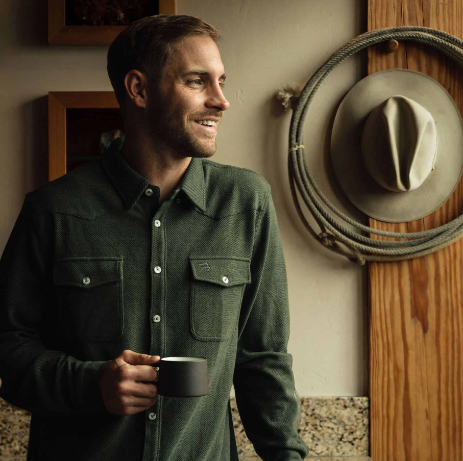 Long Sleeve Austin Shirt | Olive Green