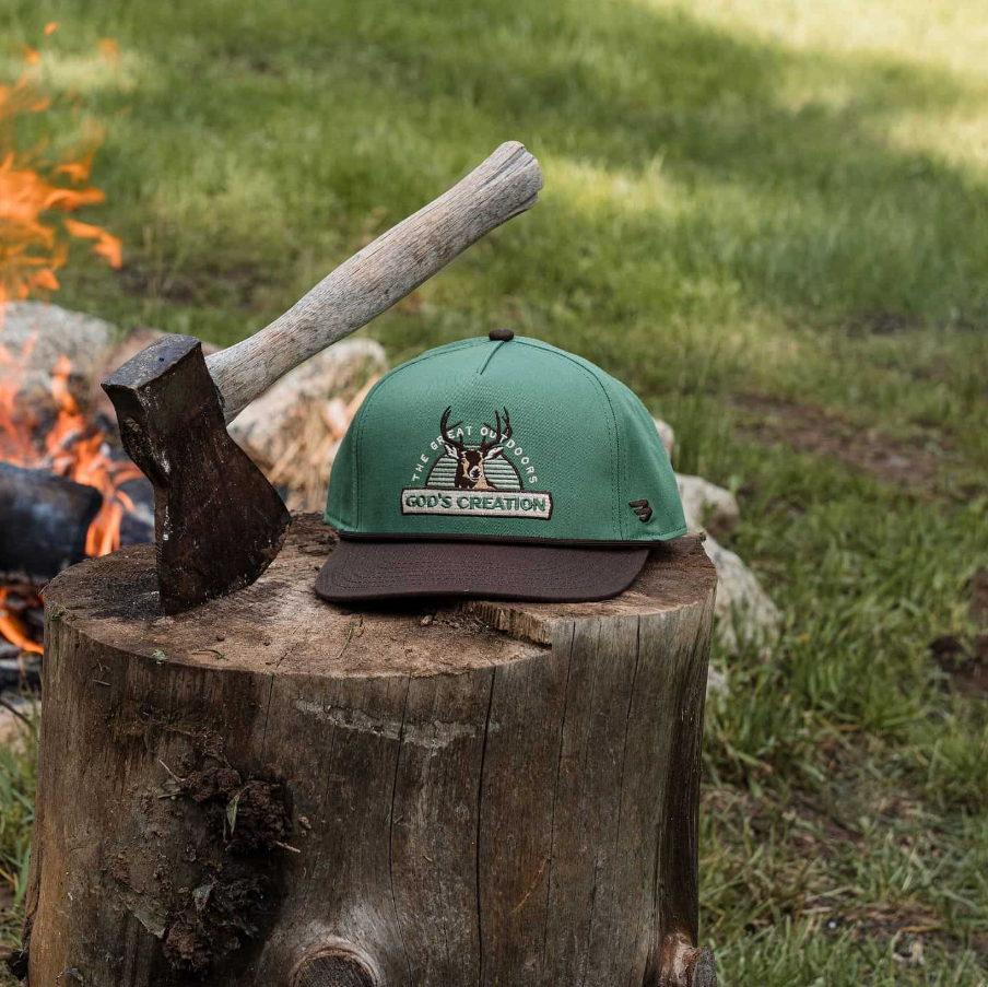 Cap - God's Creation - Green & Brown Bill
