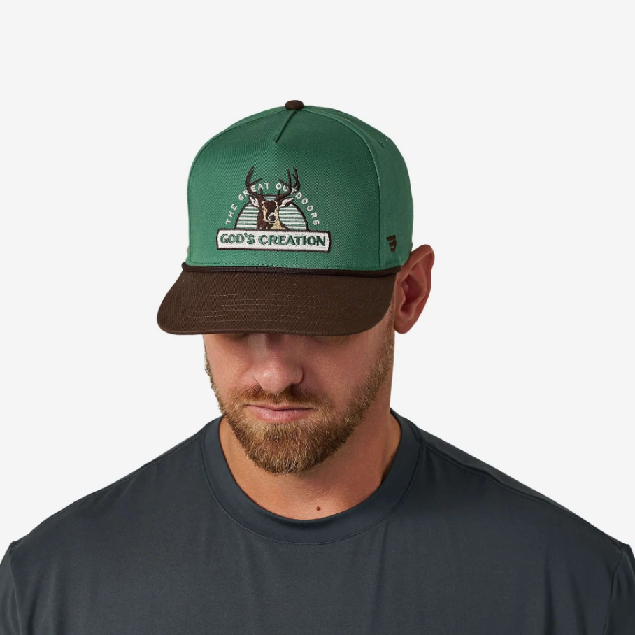 Cap - God's Creation - Green & Brown Bill