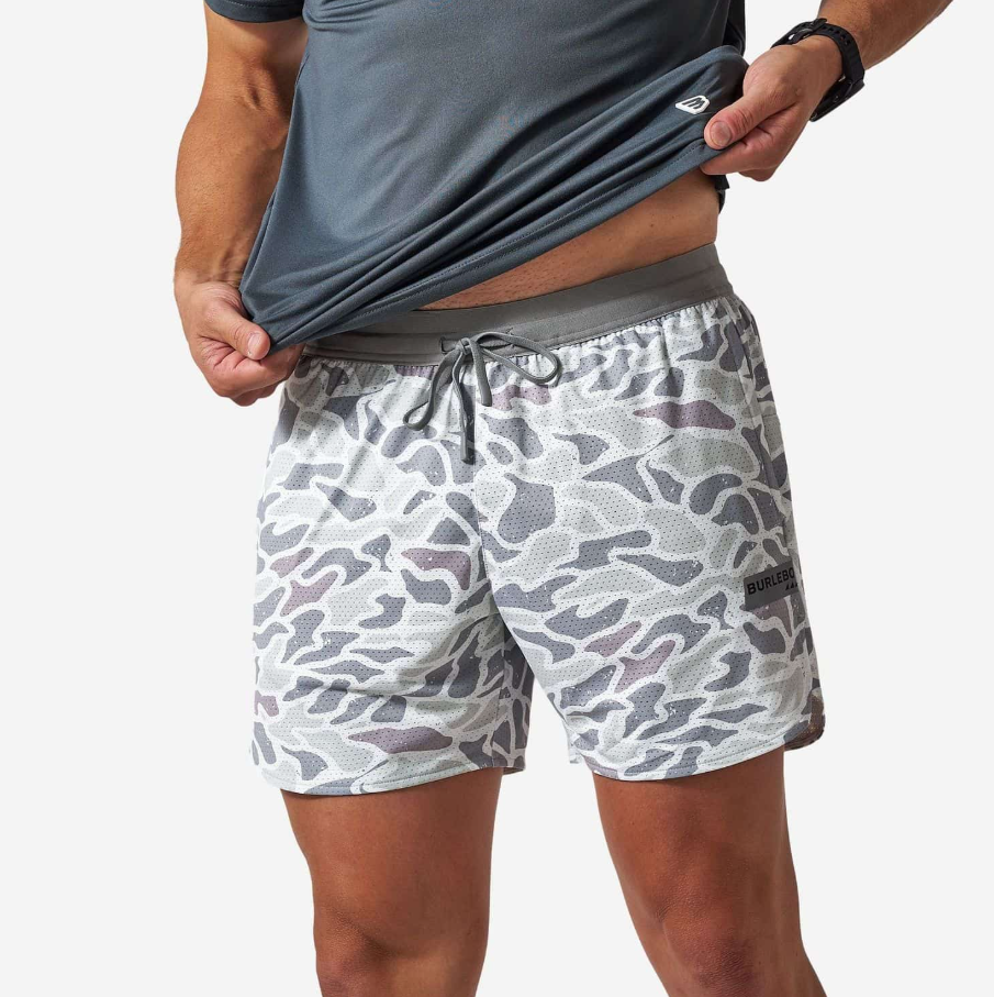 Mesh Training Shorts - White Camo