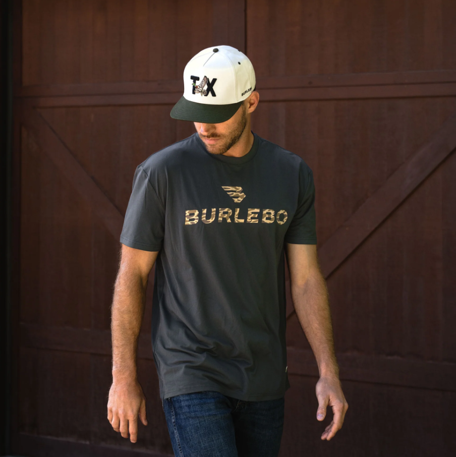 Go To Tee - Flying B Logo | Gun Metal Grey & Gauge Camo