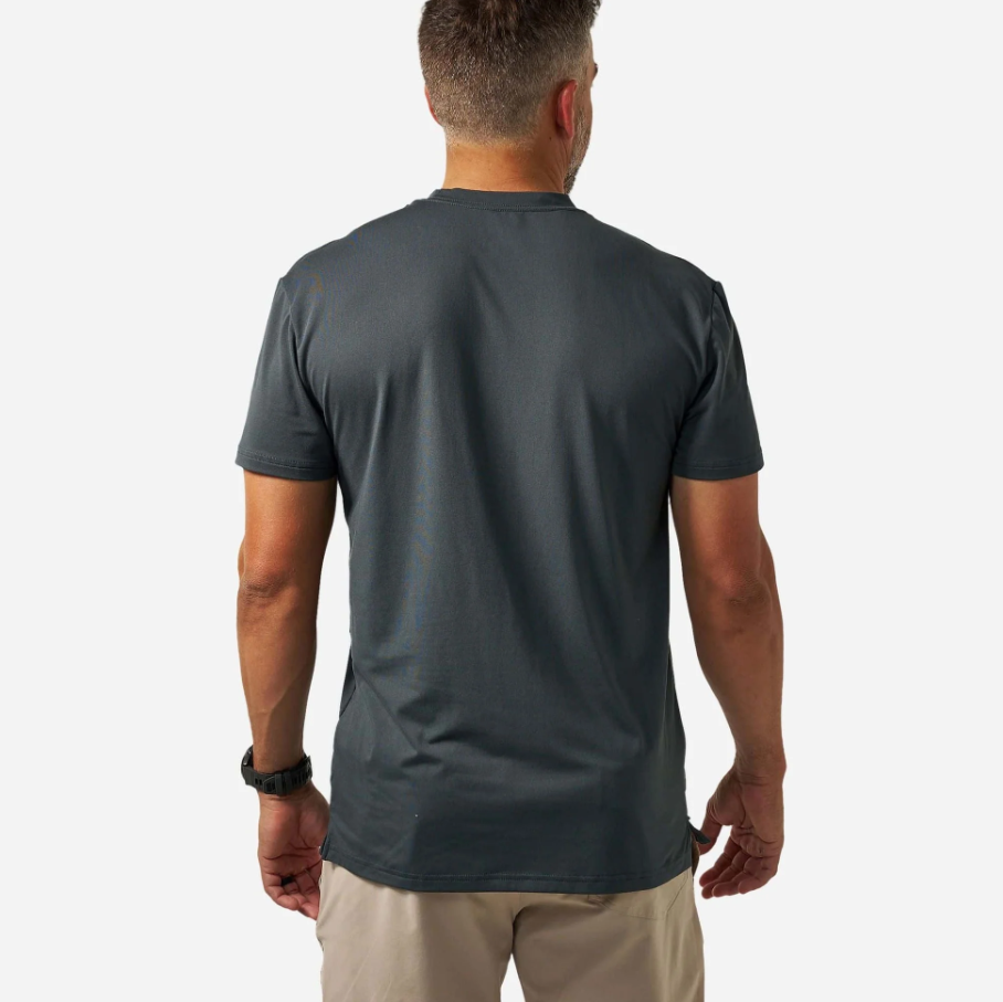 Go To Tee - Flying B Logo | Gun Metal Grey & Gauge Camo