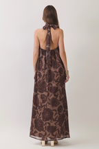 Floral Scarf Maxi Dress