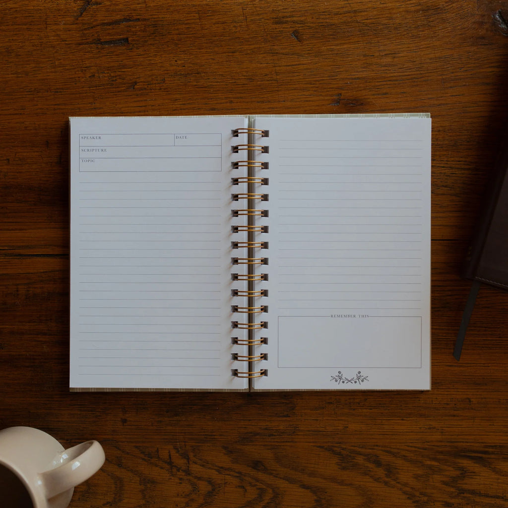 Sermon Notes Journal Pale Stripes