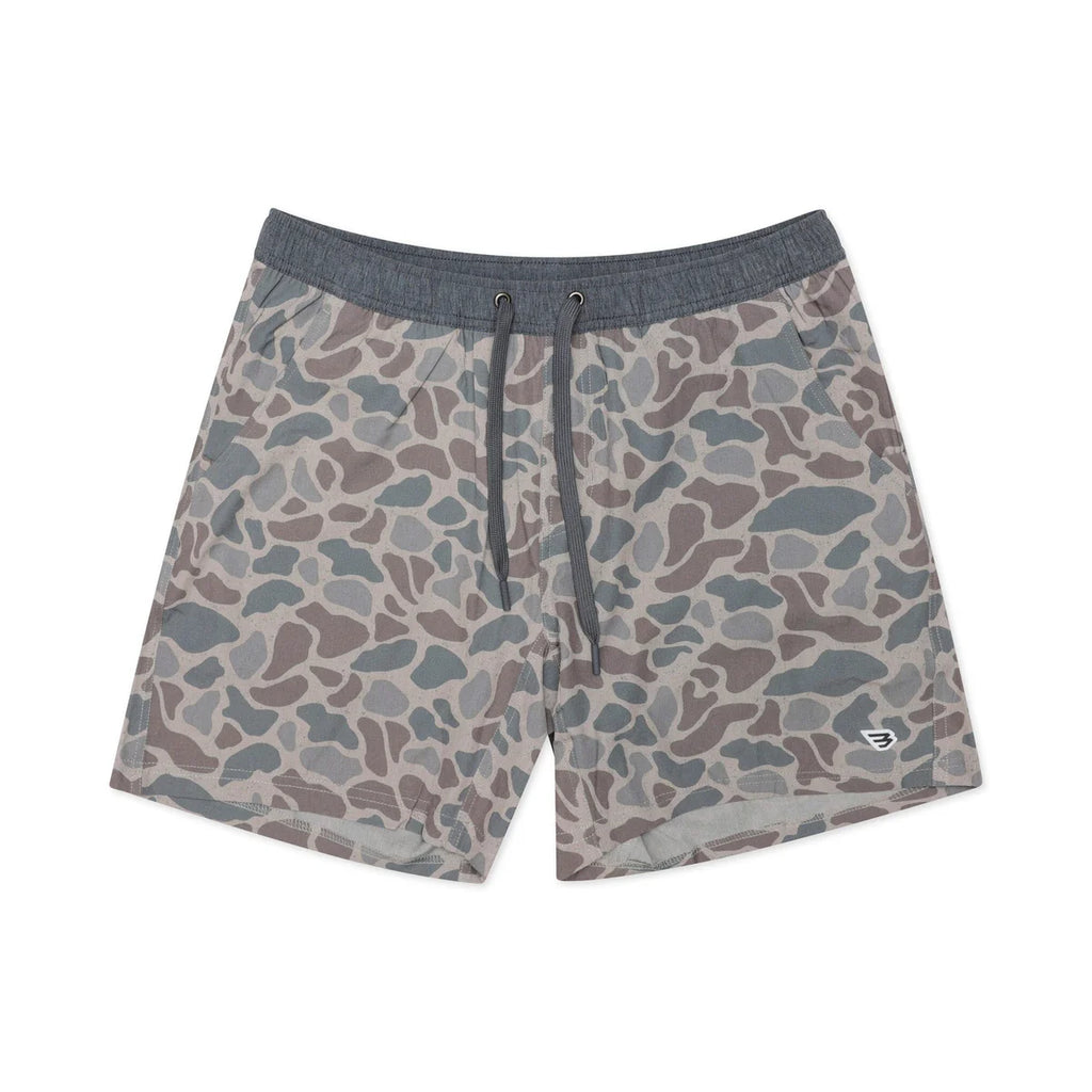 Athletic Short - Classic Deer Camo - Grey Liner 7"